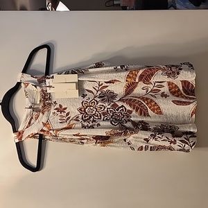 Cynthia Rowley Linen Round Neck Tank Top, Size L